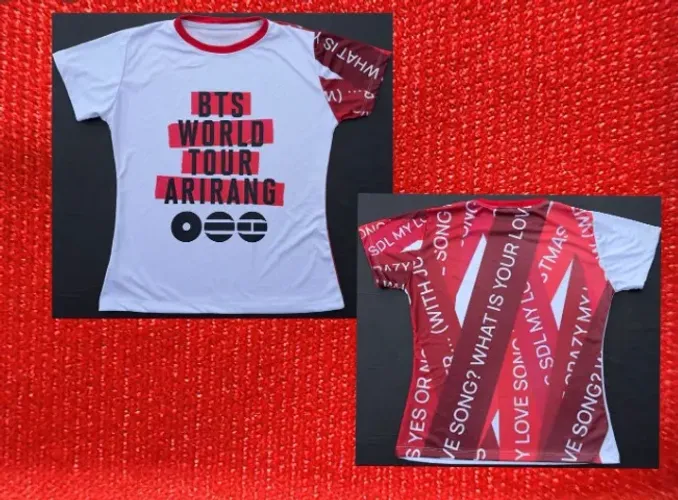 Camiseta BTS World Tour Arirang - Exclusiva Sublimada Dry Fit