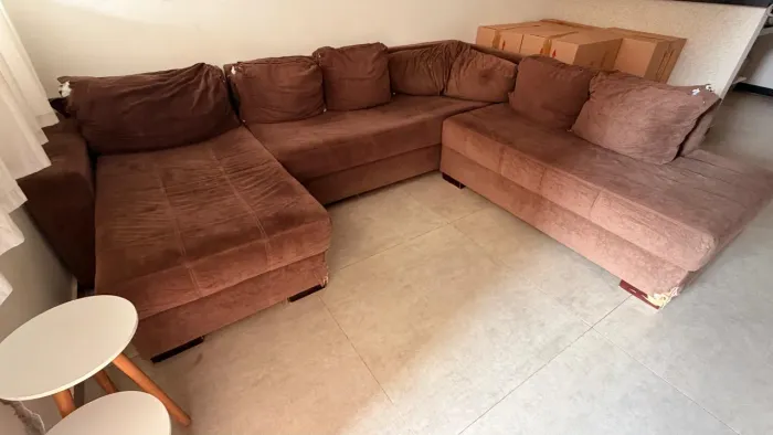Sofá moveis casa verde