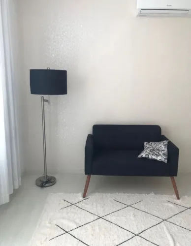 Sofá namoradeira preto