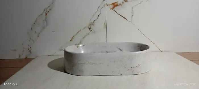Cuba de Sobrepor para Banheiro Lavabo Concreto Rustico.