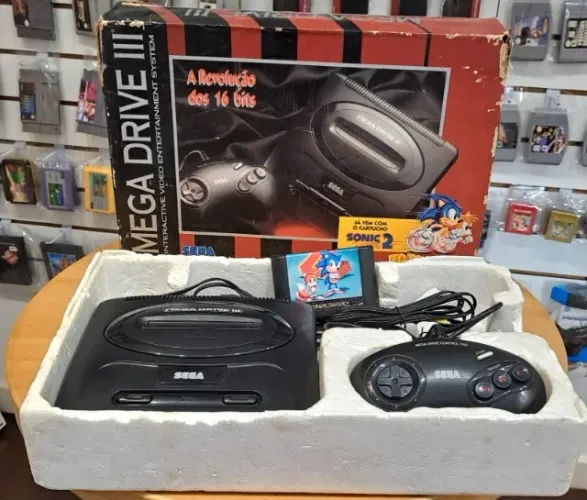 Mega Drive 3 na Caixa