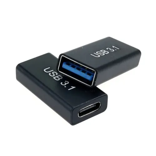 Adaptador com conector tipo otg type-c fêmea x USB fêmea