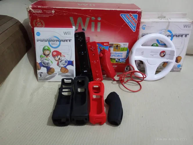 Modelo RVL-001 Mario wii colecionador edição limitada aniversário 25 anos do Mario