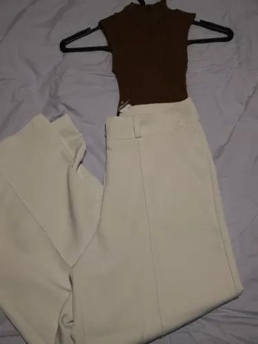 Calça Pantalona branca 