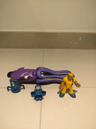 polvo gigante e mergulhador imaginext - Completo
