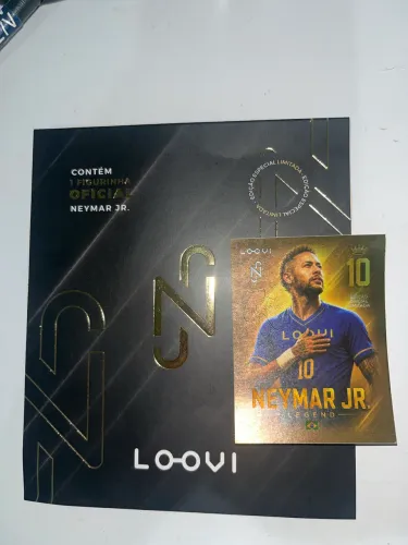 Figurinha colecionável legend Neymar Jr oficial loovi