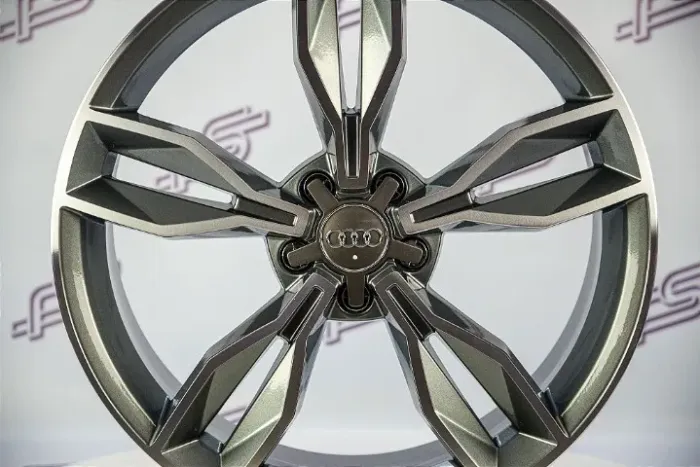 Jogo De Rodas Audi Rs3 Grafite Diamantado 5x112 - 20x8,5