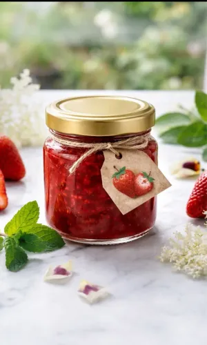 Geleia Artesanal de Morango: Sabor de fruta de verdade.