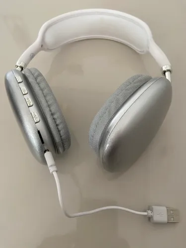 Fone Bluetooth P9 Max Prata - Estilo Air Max