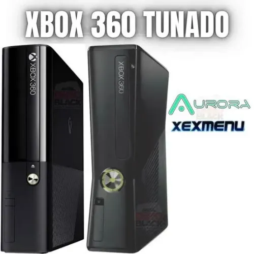 Xbox 360 desbloqueado RGH com vários jogos no hd pronto para jogar. Aurora 