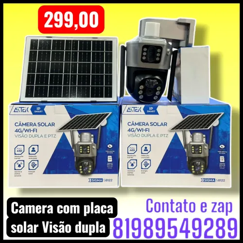 Câmera solar 4G e Wifi Sigma s8122