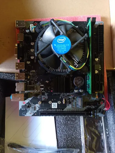 Kit i3 1155 placa mãe nova funcionando perfeitamente