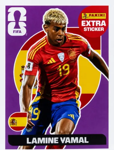 Figura copa 2026 Lamine Yamal bordo
