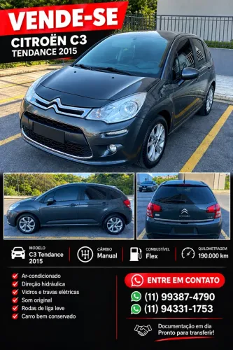 Citroen C3 Tendance 1.5 Flex 8V 5P Mec. 2015