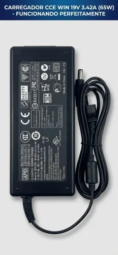 Carregador de Notebook Original CCE Win - 19V / 3.42A (65W)