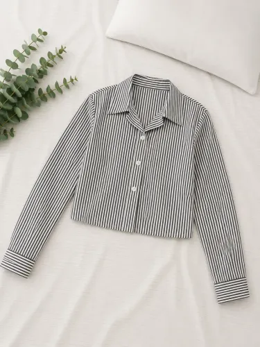 camisa listras feminina