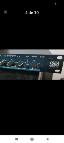 compressor DBX 166A novissimo XLR 110V qualidade imcomparavel