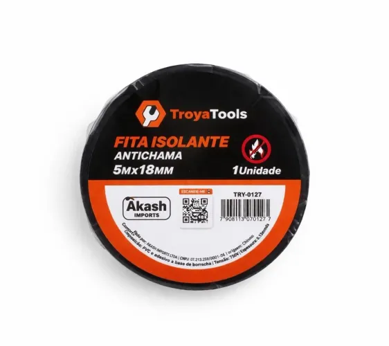 Fita isolante 5 metros 18 mm antichama