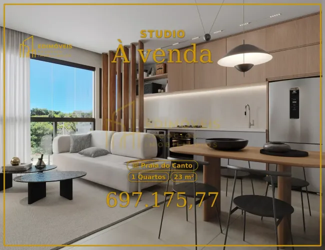 Studio na Praia do Canto | Oportunidade em um endereço escasso