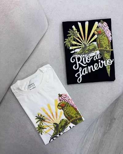 T-shirts 100% algodão