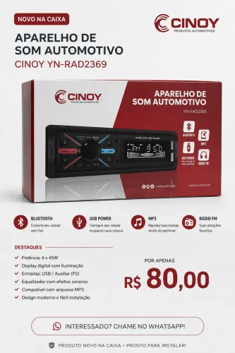 Aparelho de som Automotivo