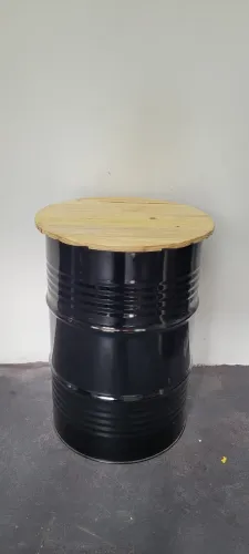 Tambor com pintura preto brilhante 