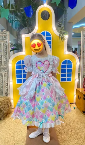 Vestido junino noivinha