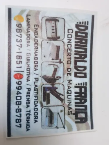 Conserto e manutenção de plastificadora, encadernadora, guilhotinas e prensa 