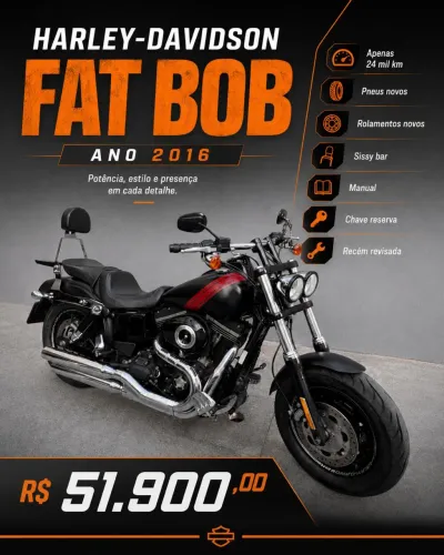 Harley Davidson Fat Bob 2016