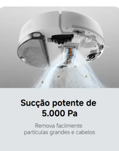 Robô Aspirador Xiaomi S40c, Mapeamento Inteligente, 5000 Pa de Sucção, Novo, Loja Física e