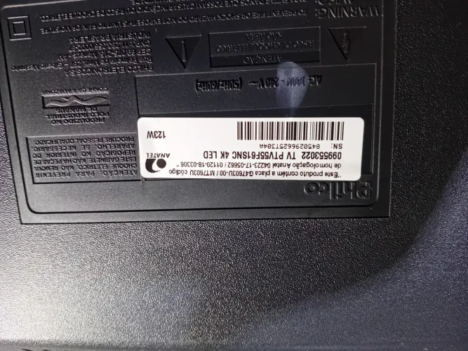 Tv philco 55 polegadas com a tela quebrada 