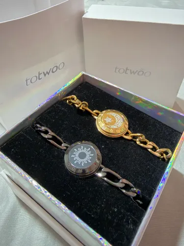 Totwoo pulseiras de toque de longa distância! Ideal para presentear!