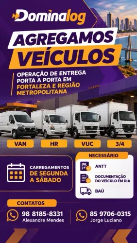 Agregamos veículo para entrega porta porta 