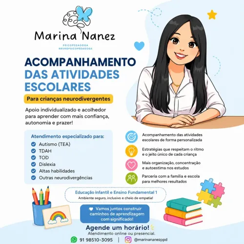 Acompanhamento de atividades escolares.
