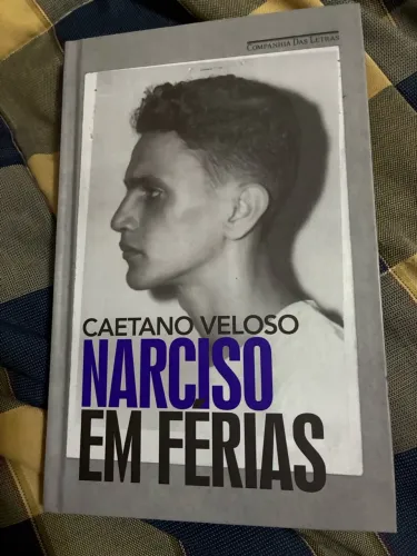 Livro capa dura Narciso em férias - Caetano Veloso