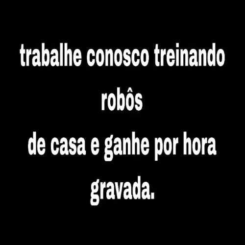 Treinamento de robôs até R$70,00 a hora