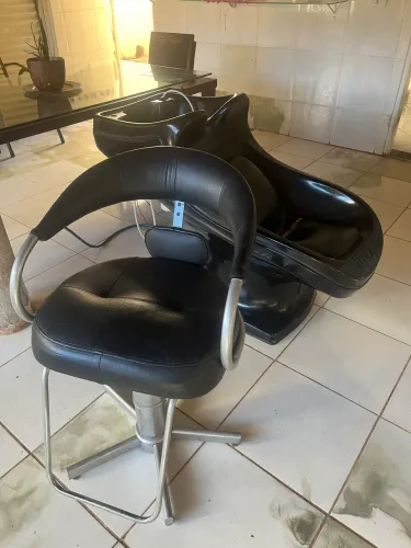 Cadeira Lavatório Carrinho para Salão de Beleza