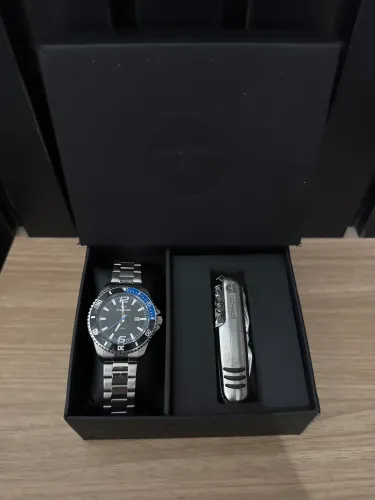 Kit Relógio Technos Masculino com Canivete