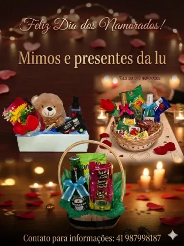 Cesta de presente Dia dos Namorados