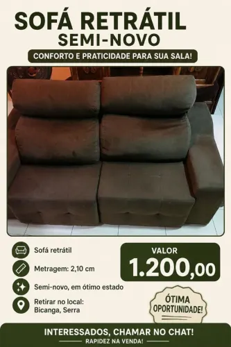 Vende-se sofá retrátil