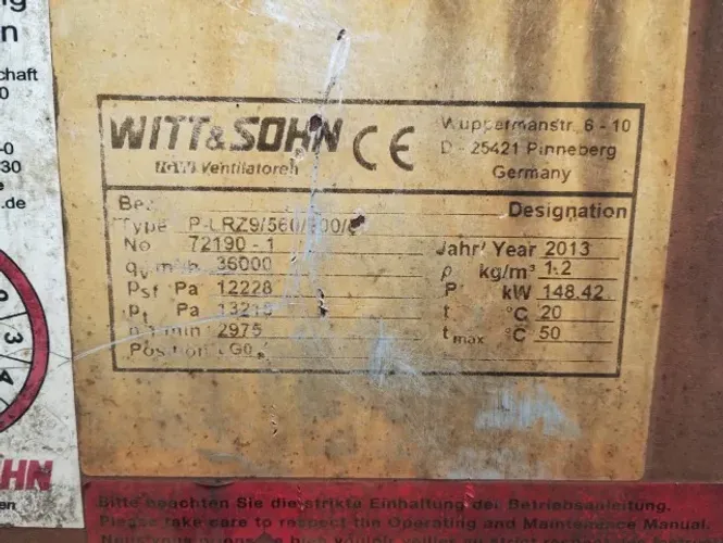 VENDO VENTILADOR CENTRÍFUGO INDUSTRIAL DE ALTA PERFORMANCE