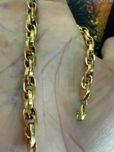 Pulseira de ouro 12.59g 18k procedência garantia eterna
