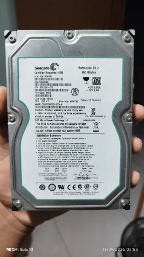HDD Barracuda 750gb usado