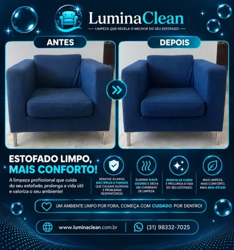 Higienização de estofados- BH e região.