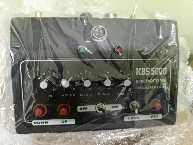 Microfone de mesa KBS 5000 para rádio PX ou HF Mike de ganho