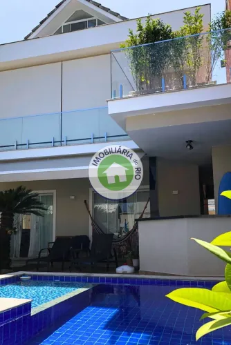 Casa de luxo em condomínio na Vargem Pequena, Rio de Janeiro - 4 quartos, 4 suítes, 6 banh
