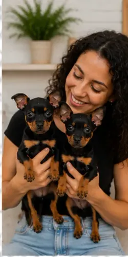Filhotes Pinscher/Pincher/Pinsher/Pintier linhagem selecionada e super dócil