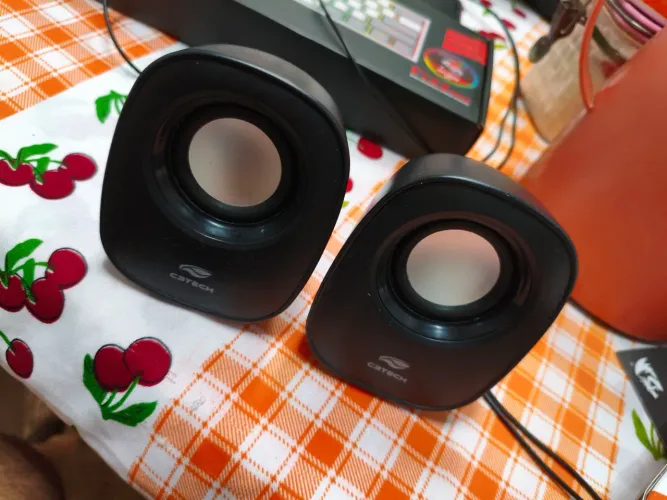 Caixa de som 2.0 Speaker SP-30BK Preta C3tech 