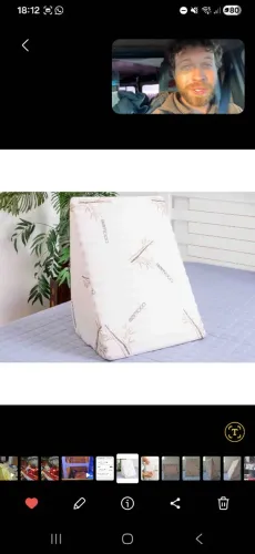 Almofada de encosto triangular Bed Wedge Bamboo