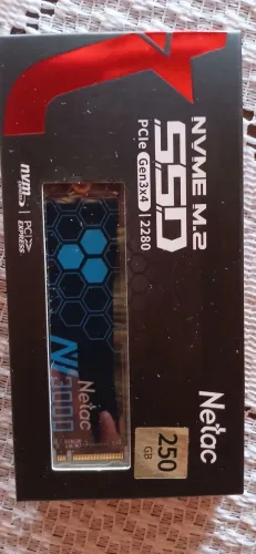 SSD NVME 256 GB. Novo e Lacrado 